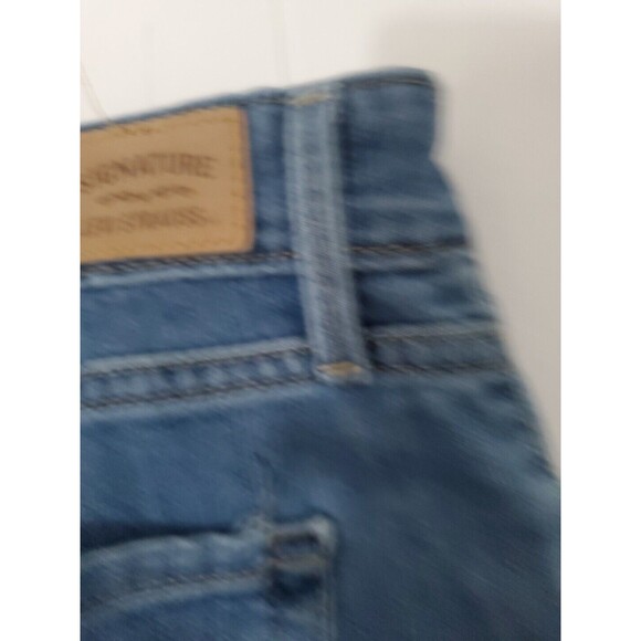 LEVI STRAUS SIGNATURE Mid RISE DENIM CAPRI Cuffed PANT SIZE 14 - Picture 10 of 10